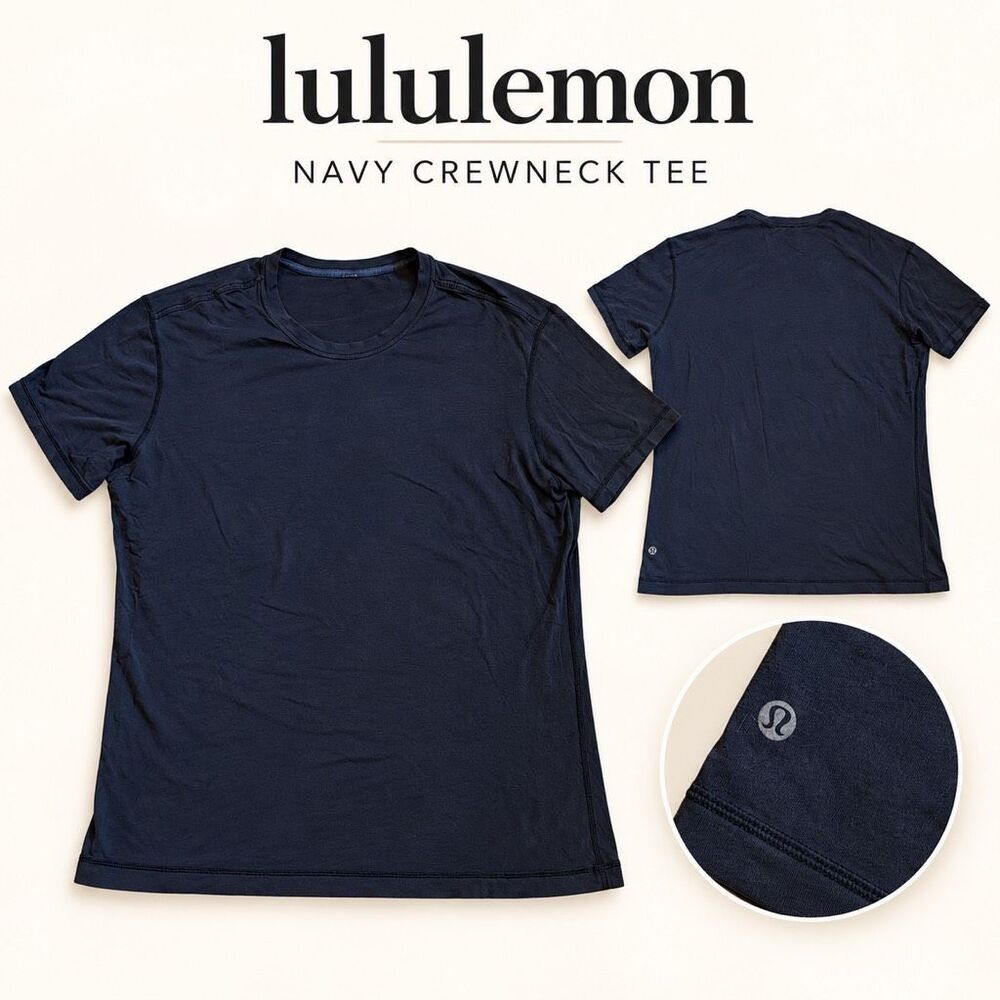 Lululemon Men’s washed black Short Sleeve Crewneck T-Shirt